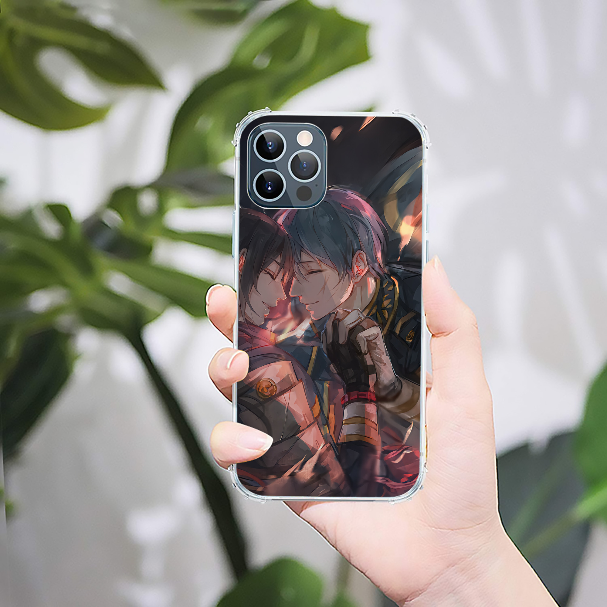 （画像用） 刀剣乱舞 Touken Ranbu 【iPhone 12シリーズ対応】透明スマホケース（クリアソフトケース）